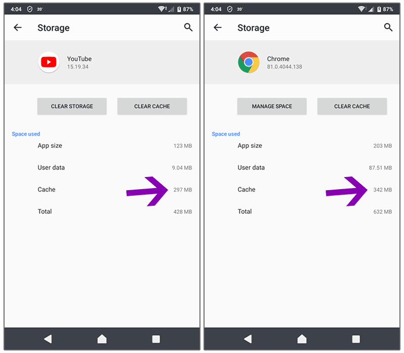 how to free up android space on phone apps
