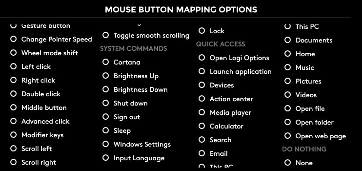 logitech mx master 3 mouse button mapping option 1