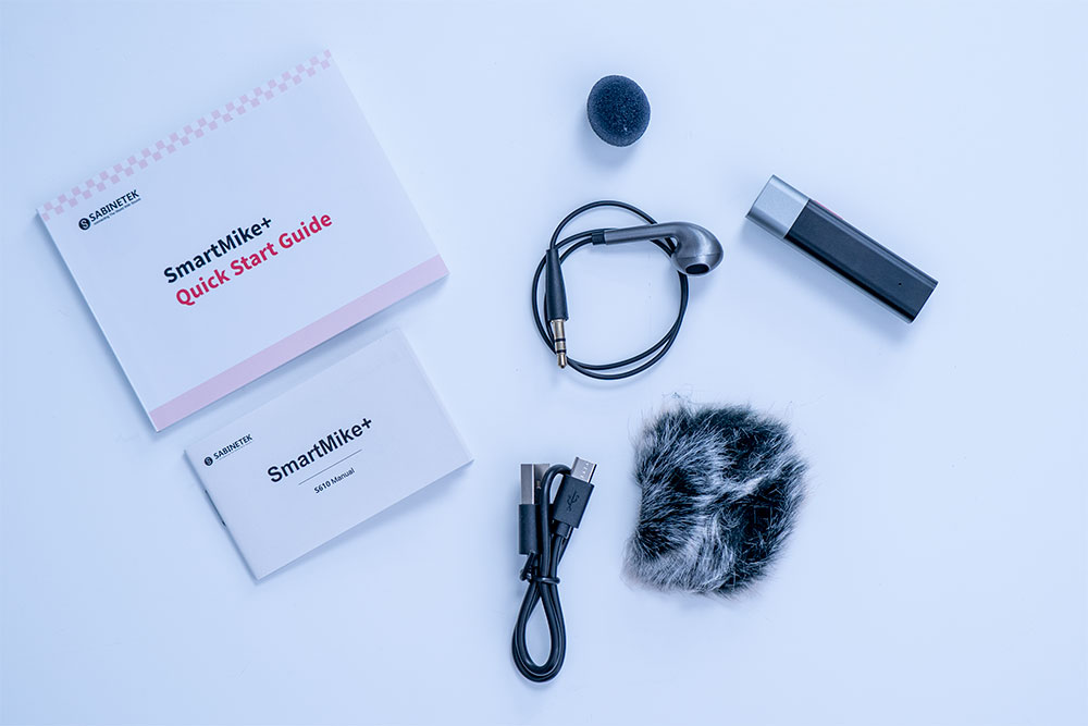 SmartMike+ Bluetooth Mic Package Contents