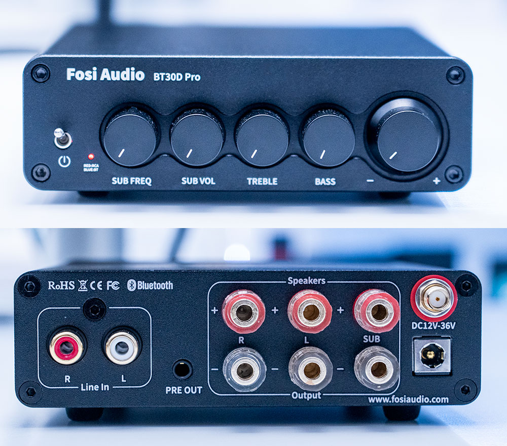 Fosi Audio BT30D Pro Controls