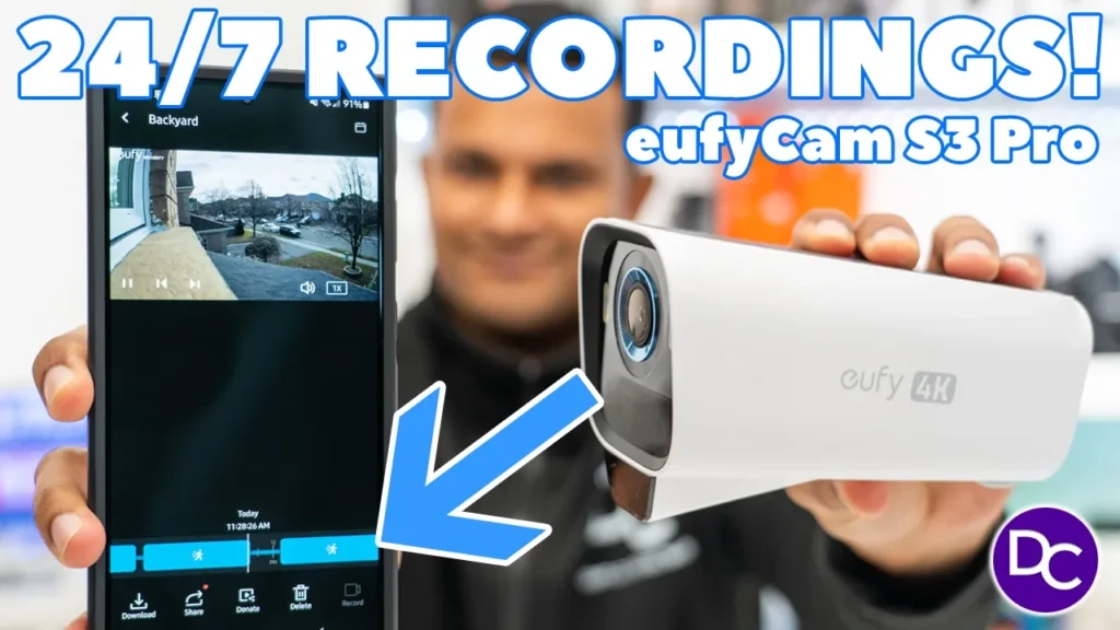 Video thumbnail — 24/7 Adaptive Continuous Video Recordings Available! eufyCam S3 Pro