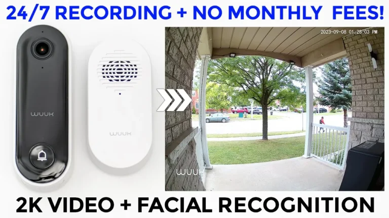 Video thumbnail — 24/7 Recording | 2K | Facial Recognition | NO Fees! Wuuk Wired Video Doorbell Review