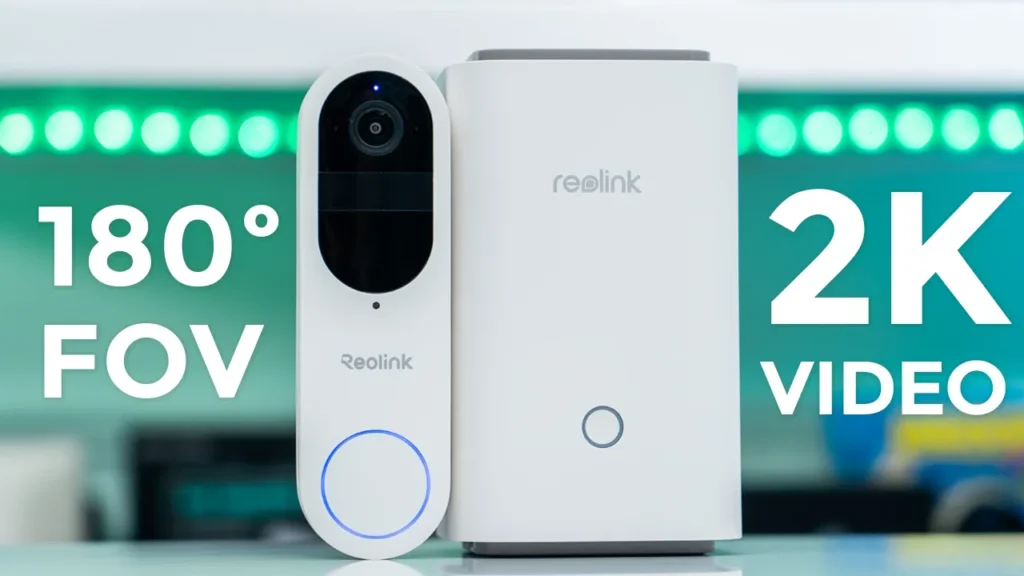 Video thumbnail — 2K Video & WIDE 180º FOV - Reolink 2K Smart Video Doorbell!