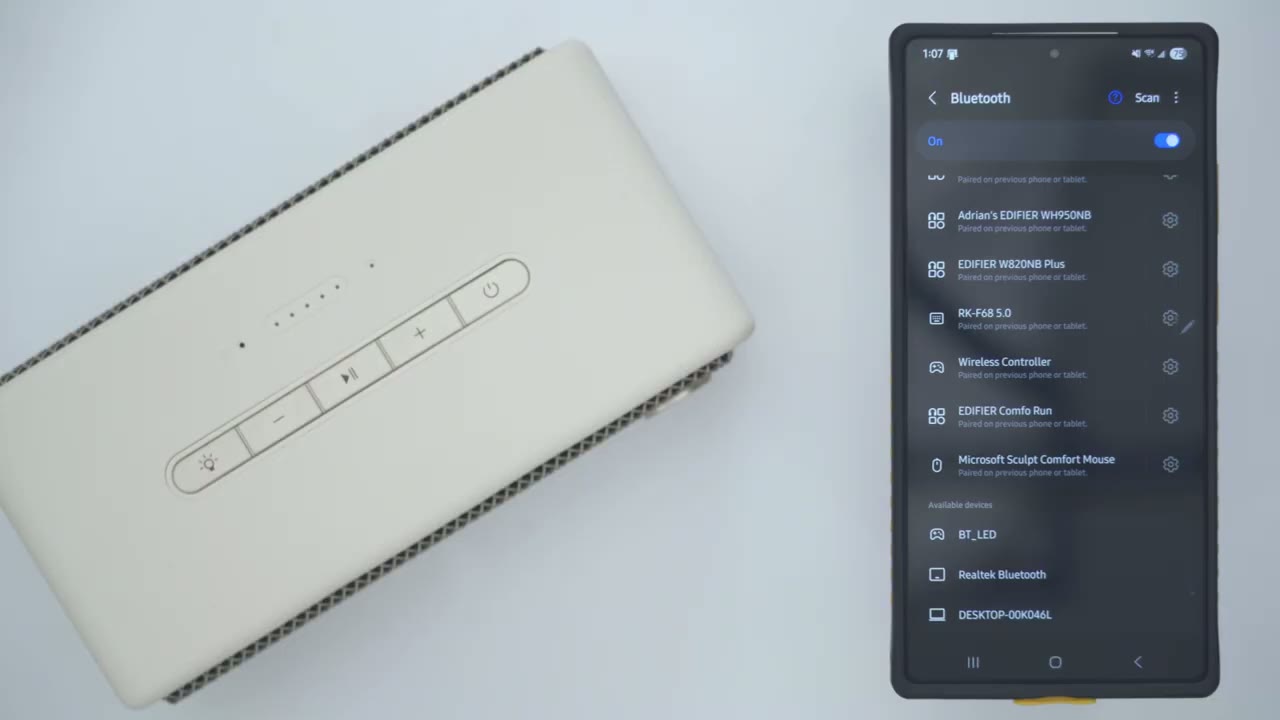 Screenshot — Bluetooth Pairing