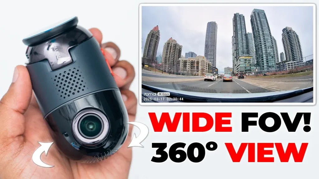 Video thumbnail — 360º Tracking 4K Dash Cam! 70mai 4K OMNI Dash Cam Review