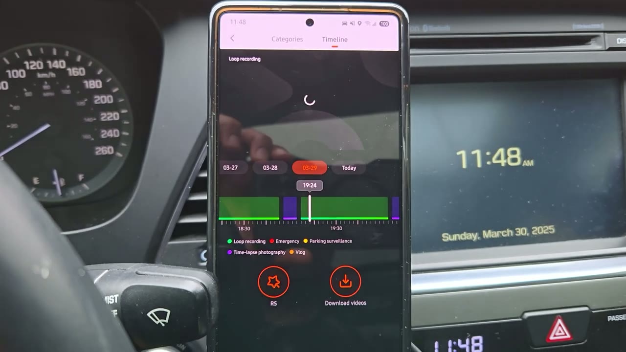Screenshot — Dash Cam Settings