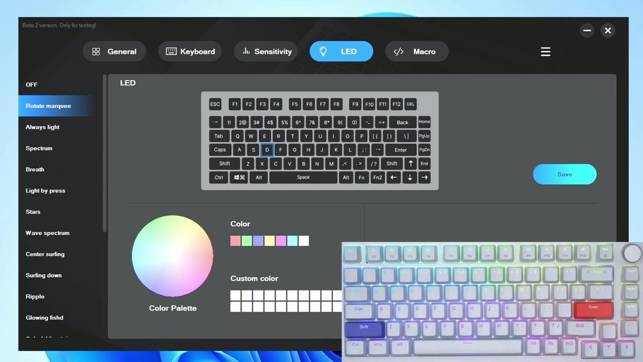 Screenshot — Software RGB