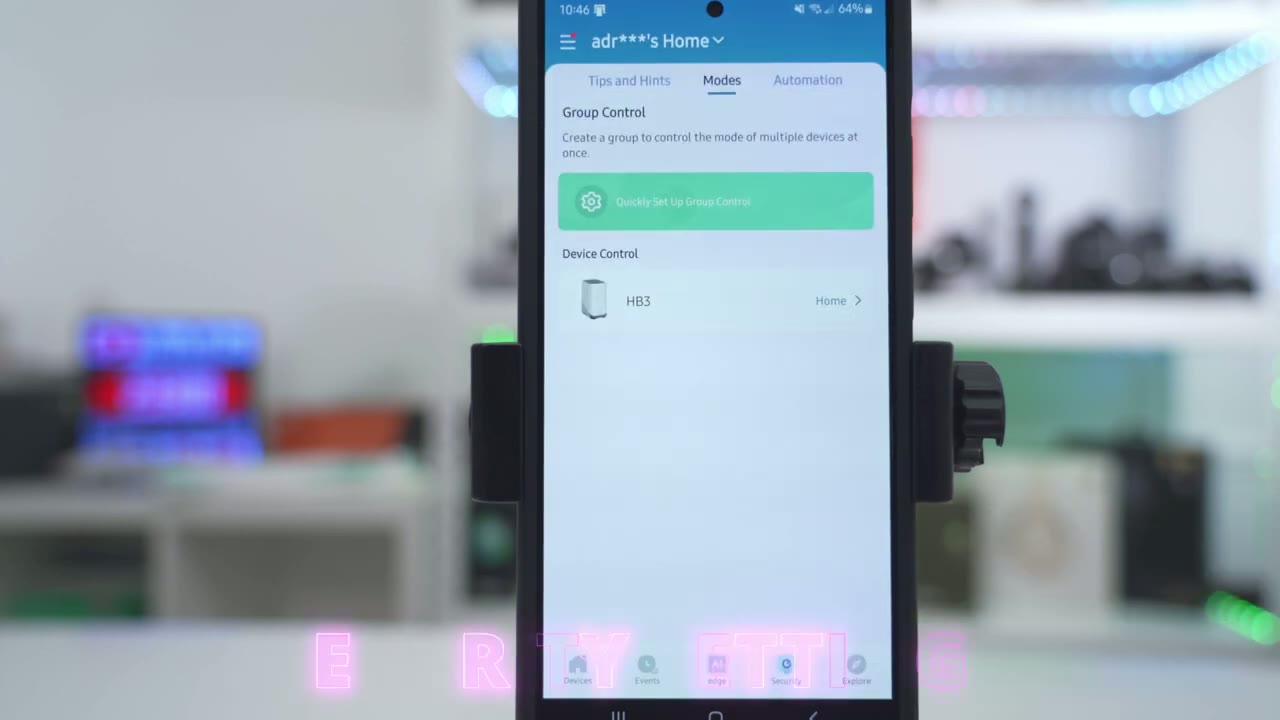 Screenshot — Security Modes