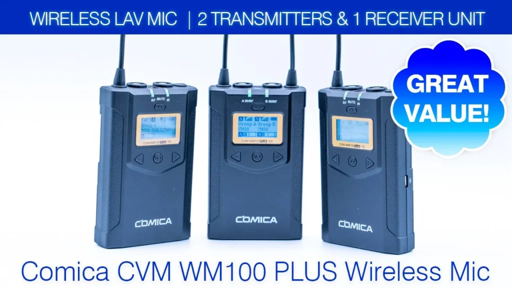 Video thumbnail — CVM WM100 Plus Wireless Lav Mic Review - Great For Interviews!