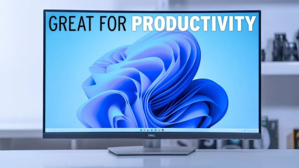 Video thumbnail — DELL S3221QS Curved 32" 4K Monitor - A Great Value For Most!