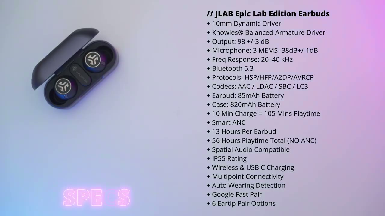 Screenshot — Specs