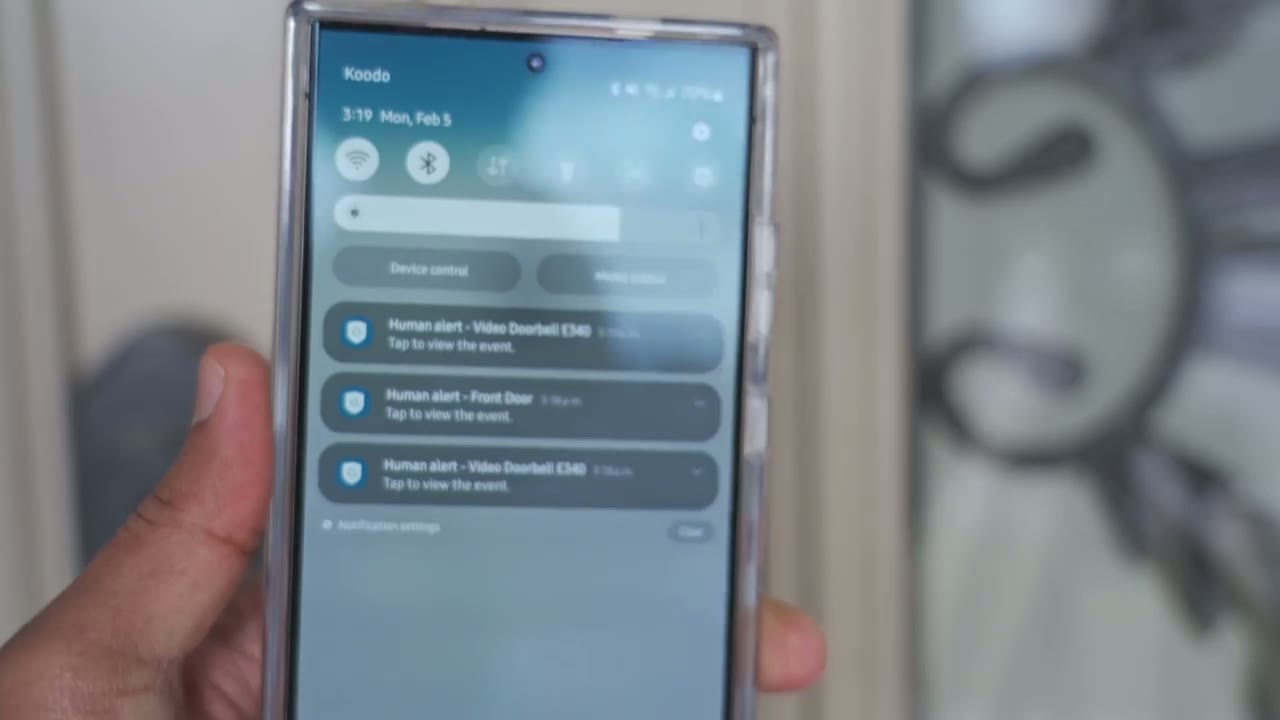 Screenshot — Motion & App Alerts