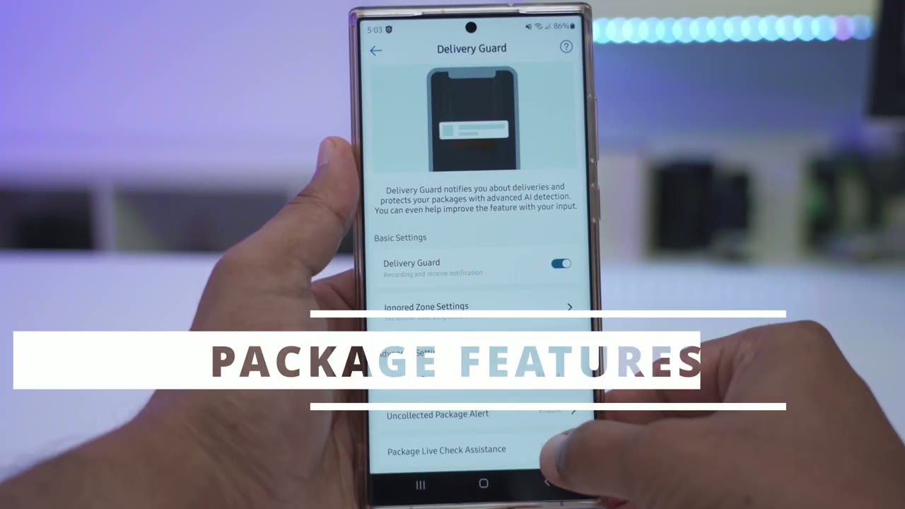 Screenshot — Package Features