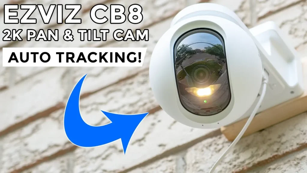 Video thumbnail — EZVIZ CB8 2K Pan & Tilt Camera - Auto Motion Tracking & Human Detection!