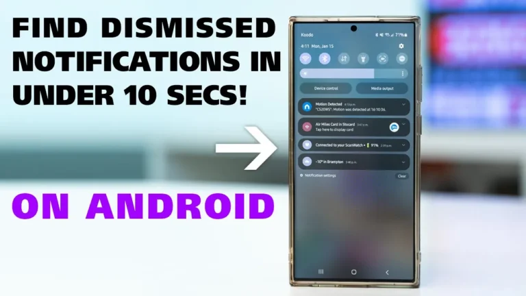 Video thumbnail — FIND Missed or Swiped Away Notifications On Android EASILY!