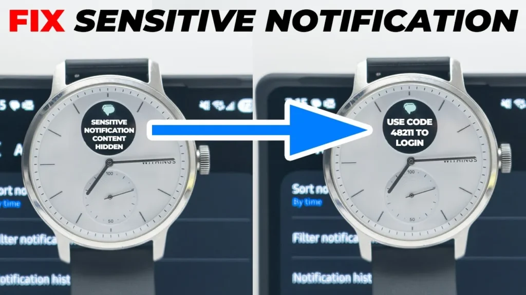 Video thumbnail — FIX Sensitive Notification Content Hidden On Your Smartwatch!