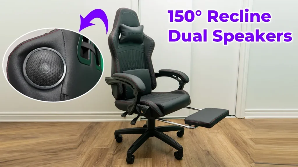 Video thumbnail — Hear It ALL With Dual Bluetooth Speakers! GTPlayer Ace Pro Gaming Chair!
