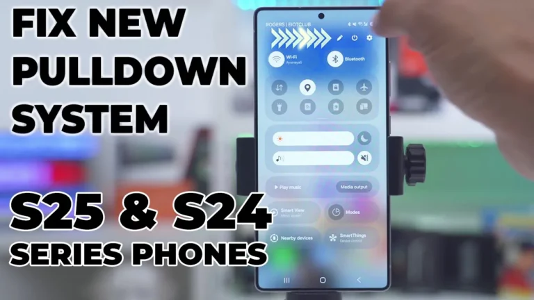 Video thumbnail — How To Change New One UI Pull Down Swipe Down Panel - S25 Ultra & S24 Phones