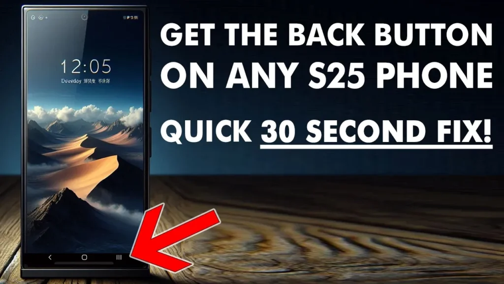 Video thumbnail — How To Get The Back Button On S25 Ultra: 30 Second Fix!