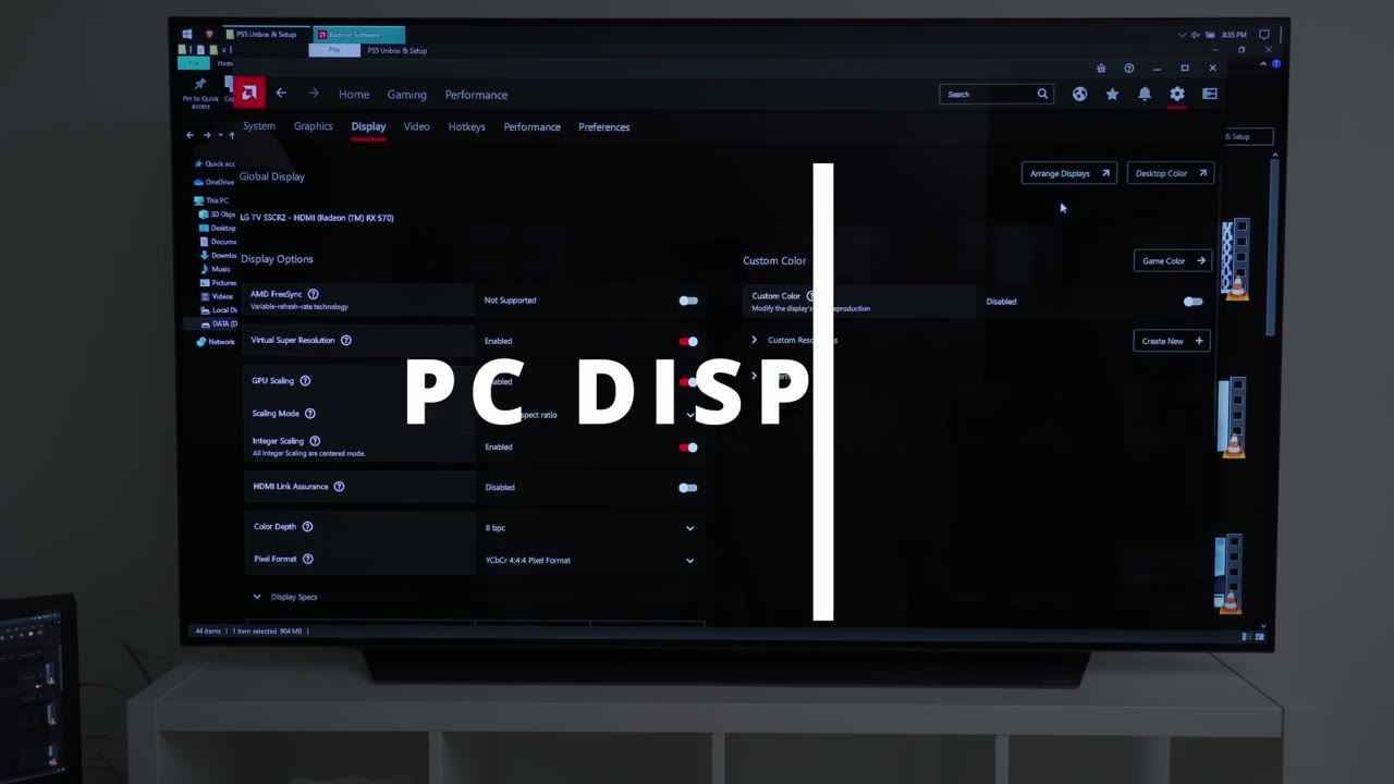 Screenshot — PC Display