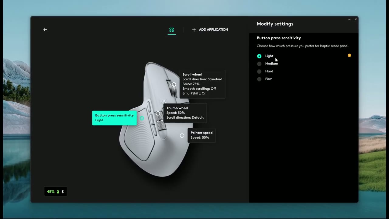 Screenshot — Haptics