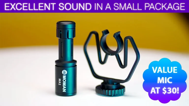 Video thumbnail — Moman MA1 Mic Review - Excellent Sound At A Great Price With No Batteries Needed