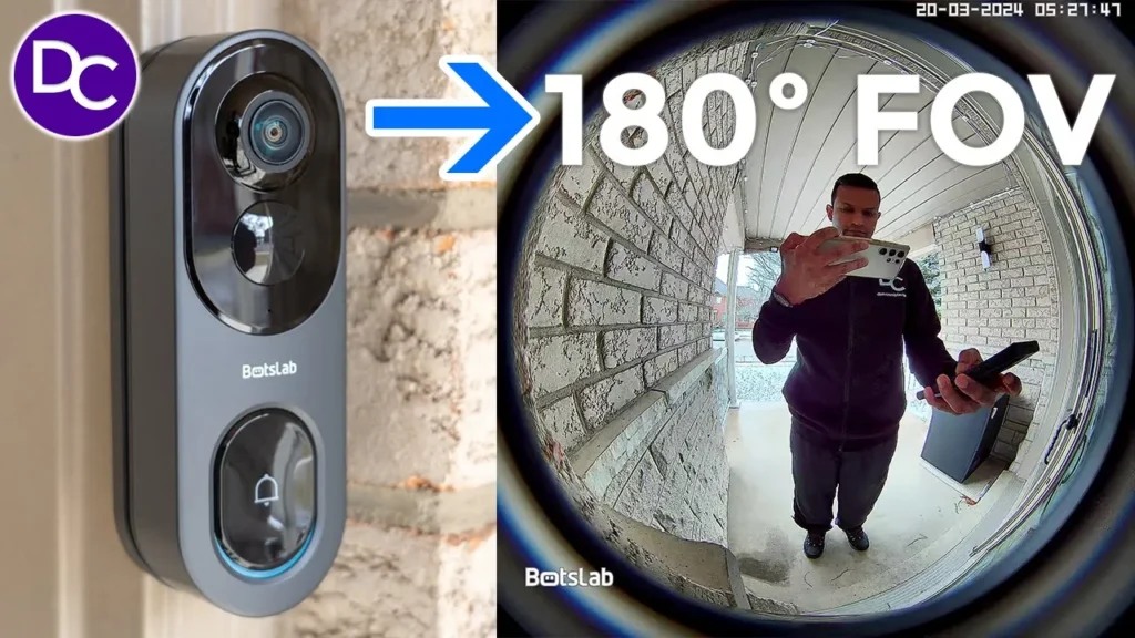 Video thumbnail — Never Miss A Thing! 180º FOV - Botslab Video Doorbell 2 Pro Review