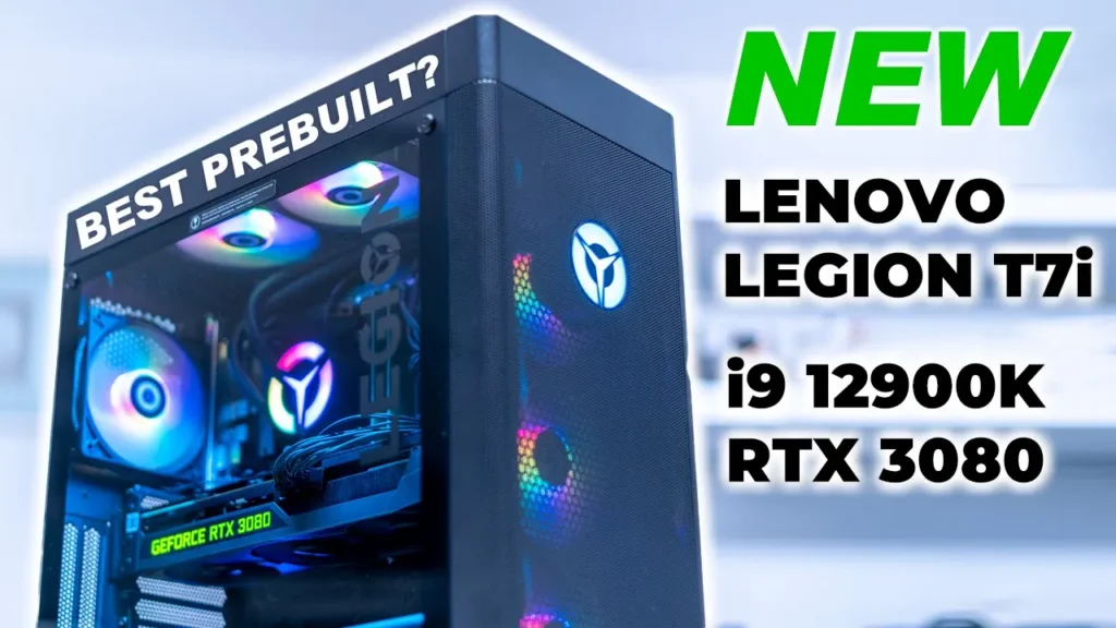 Video thumbnail — NEW $2400 Lenovo Legion T7i PC FULL Review - i9 12900K RTX 3080!
