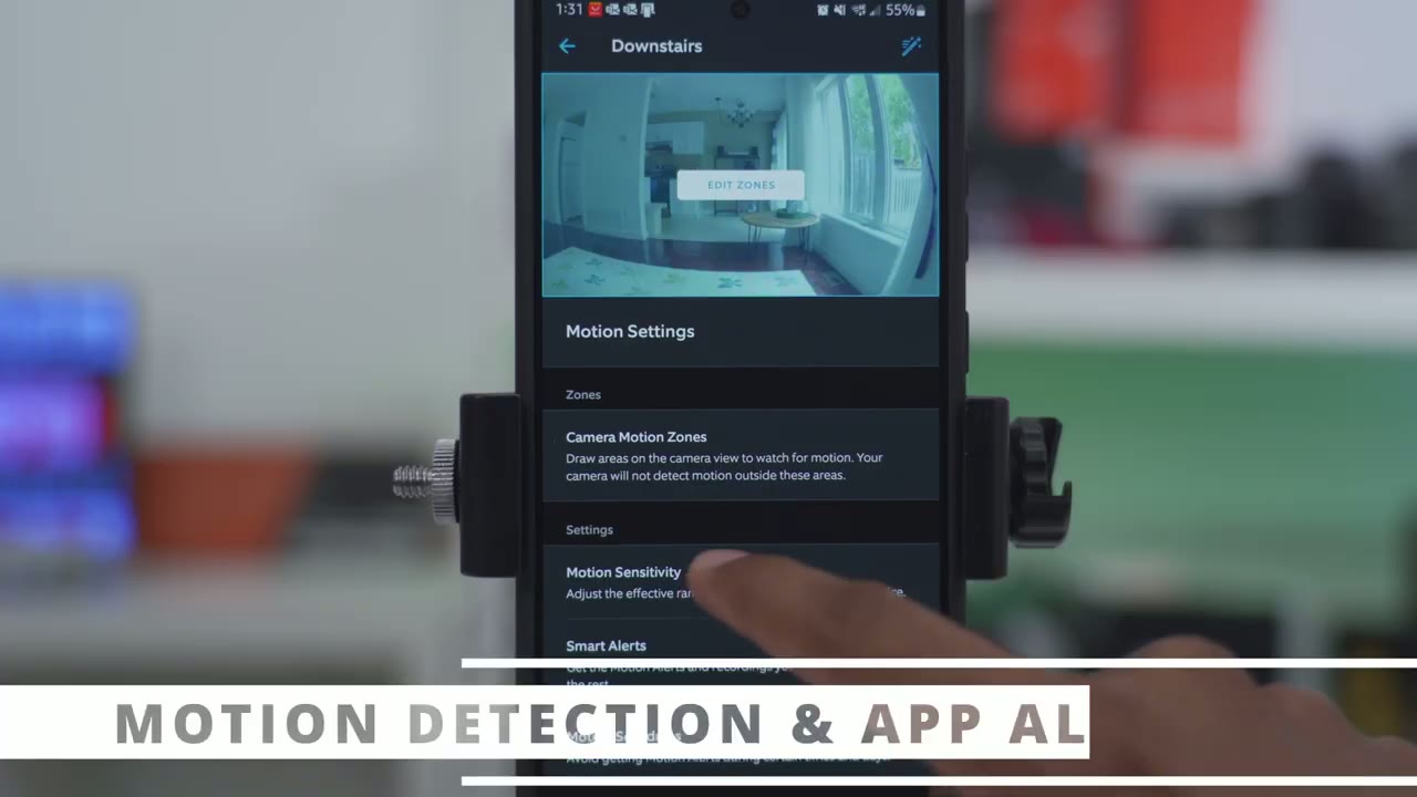 Screenshot — Motion Detection & Alerts