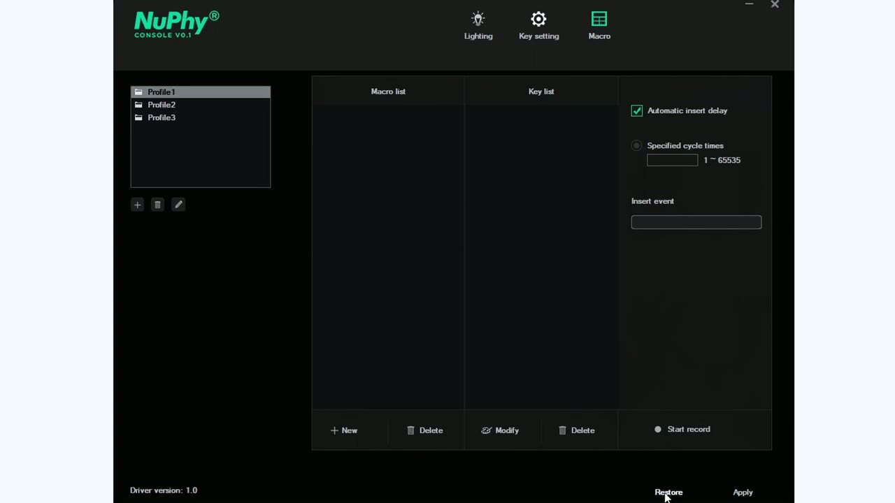 Screenshot — Keyboard Shortcuts