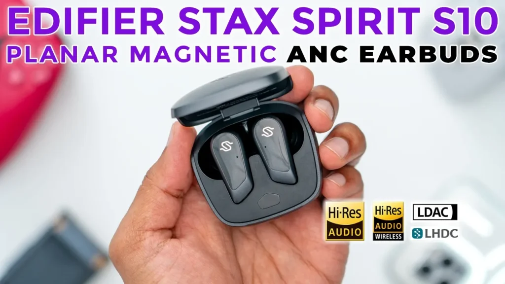 Video thumbnail — PRISTINE Audio! Planar Magnetic Earbuds With ANC | Edifier Stax Spirit S10 Review 🎶 🎧