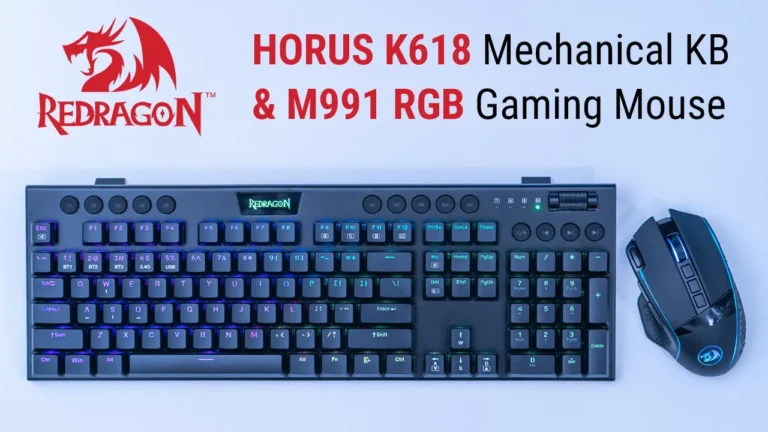 Video thumbnail — Redragon Horus K618 Mechanical Keyboard & M991 Gaming Mouse ⌨️🖱️