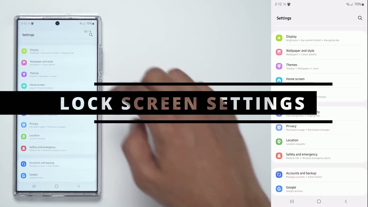Screenshot — Tip 10 - Lock Screen Settings