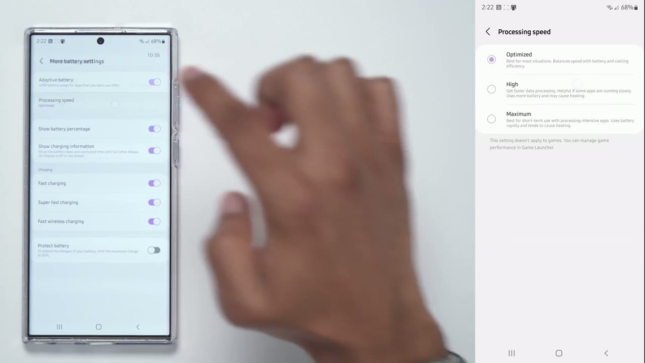 Screenshot — Tip 14 - Processing Speed