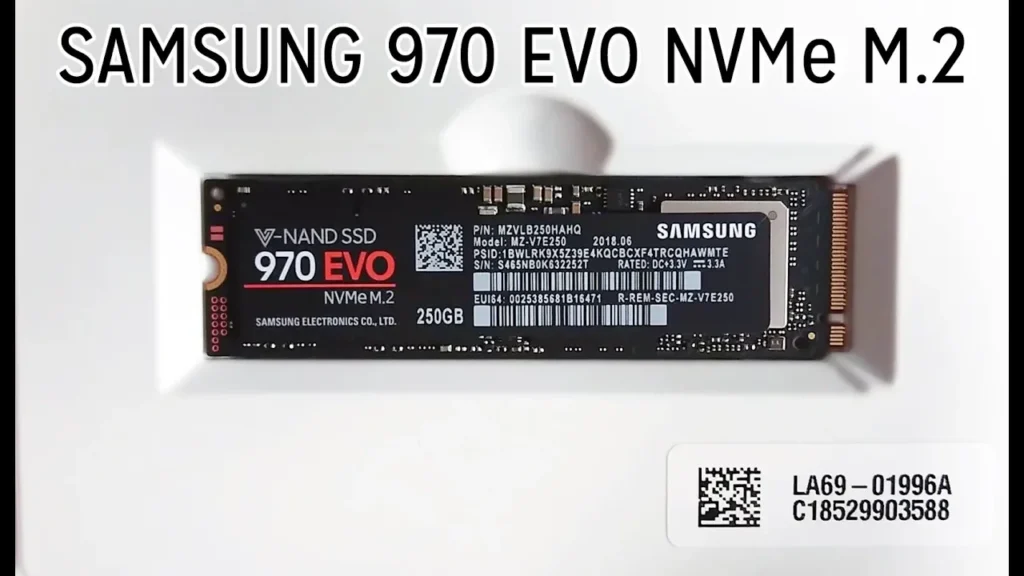 Video thumbnail — Samsung EVO 970 NVMe Unboxing & Install Tips