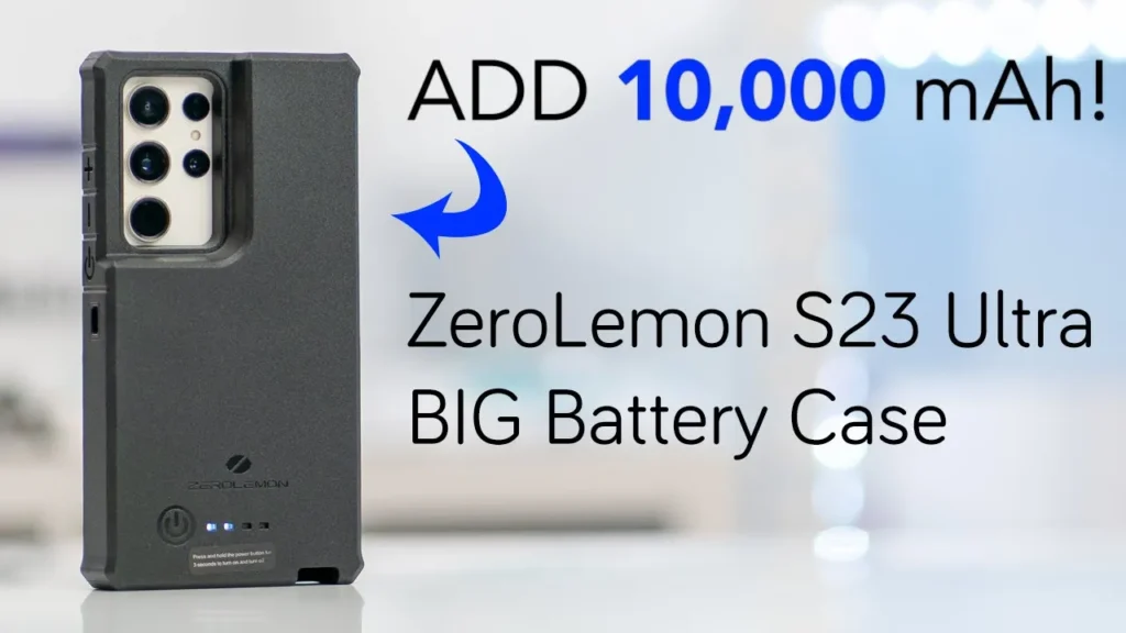 Video thumbnail — Samsung Galaxy S23 Ultra Battery Case - 10,000 mAh BRICK! ZeroLemon Battery Case Review
