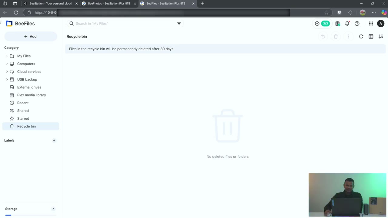 Screenshot — BeeFiles Settings