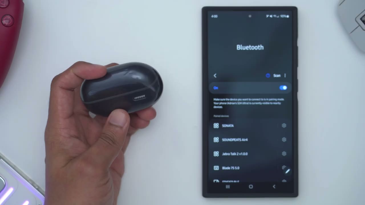 Screenshot — Bluetooth Pairing
