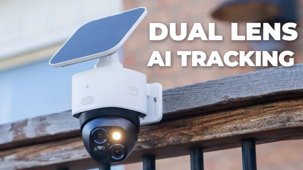 Video thumbnail — The BEST Solar Camera Out There? eufy SoloCam S340 Dual-Lens Security Camera