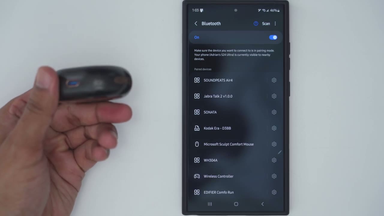 Screenshot — Pairing
