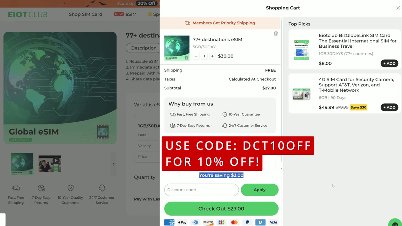 Screenshot — Order eSIM