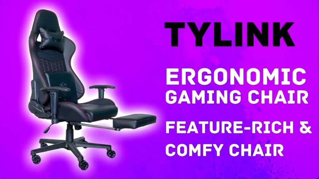 Video thumbnail — Tylink Gaming Chair Review - Comfy Ergonomic Gaming Chair With Footrest