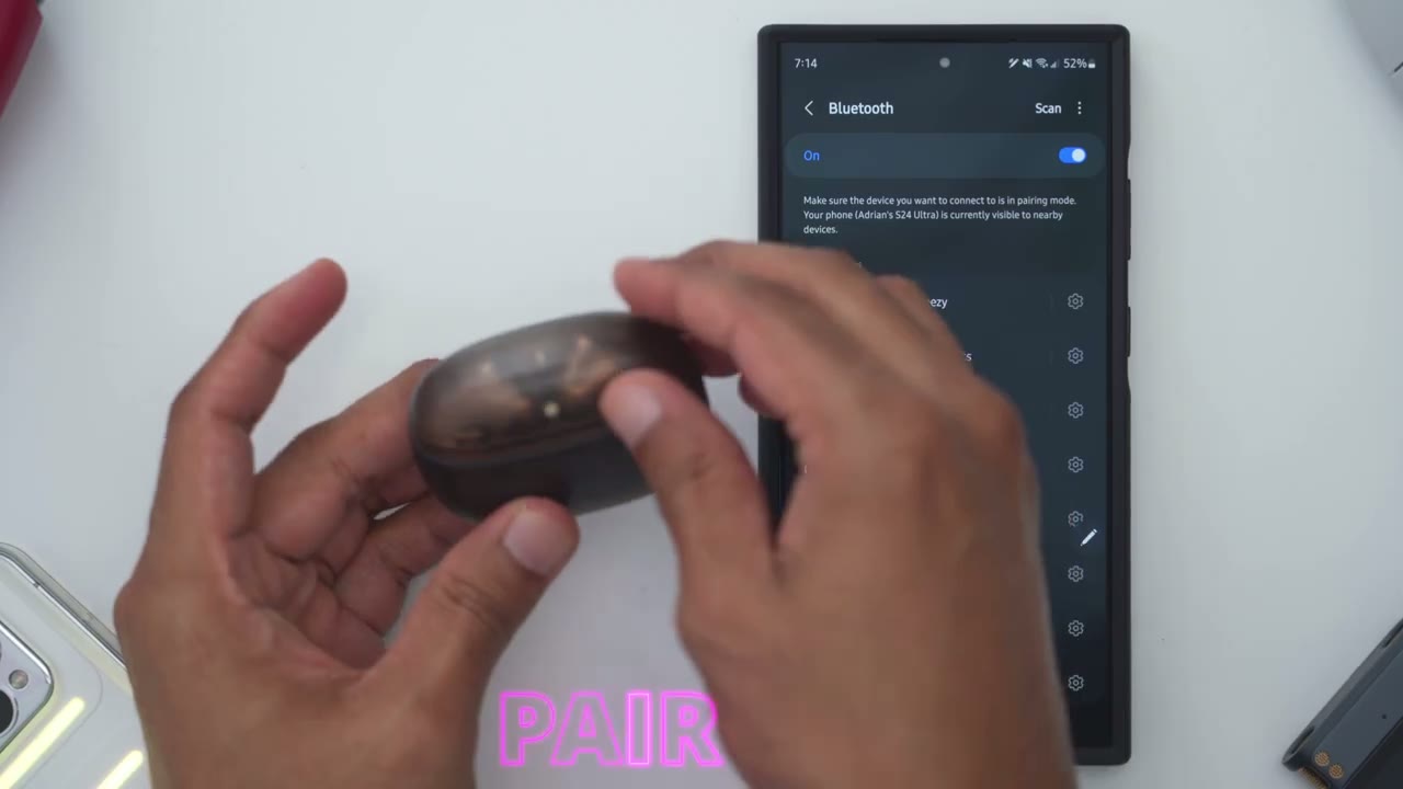 Screenshot — Bluetooth Pairing