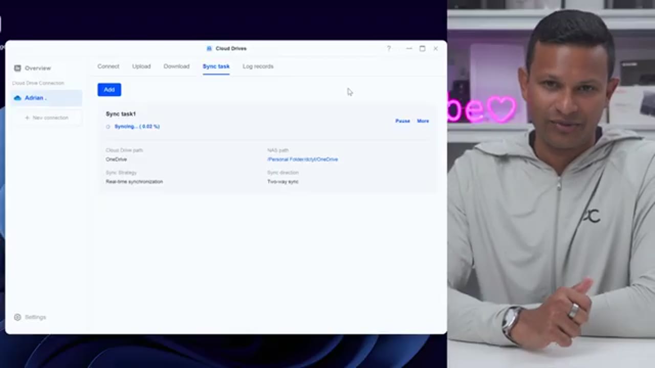 Screenshot — Online Vs Local Cloud