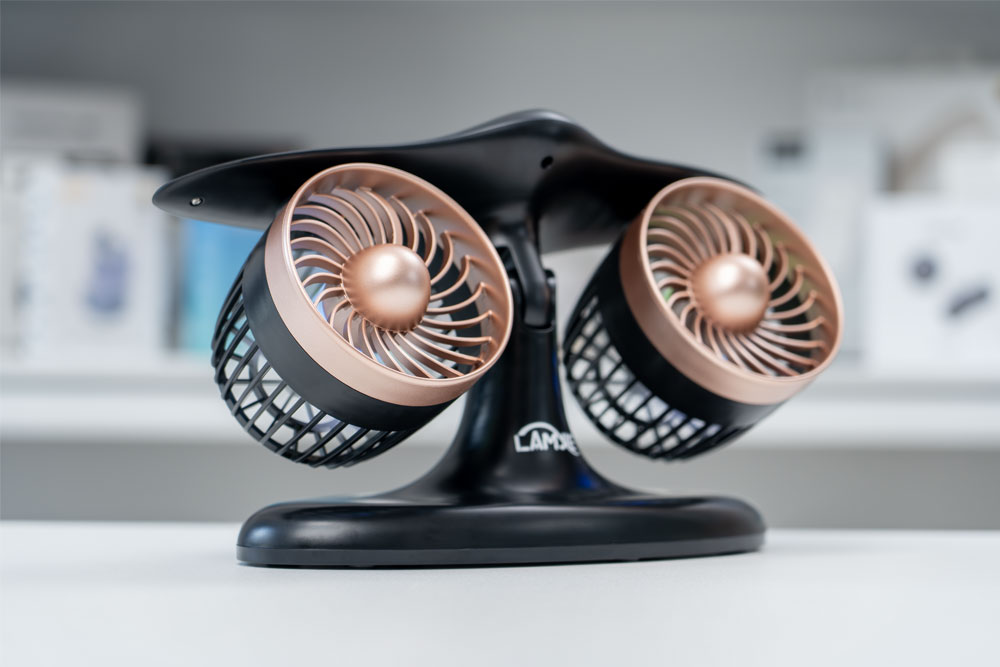 LAMJIE J-2 Desk Fan - Fully Angulated Upwards