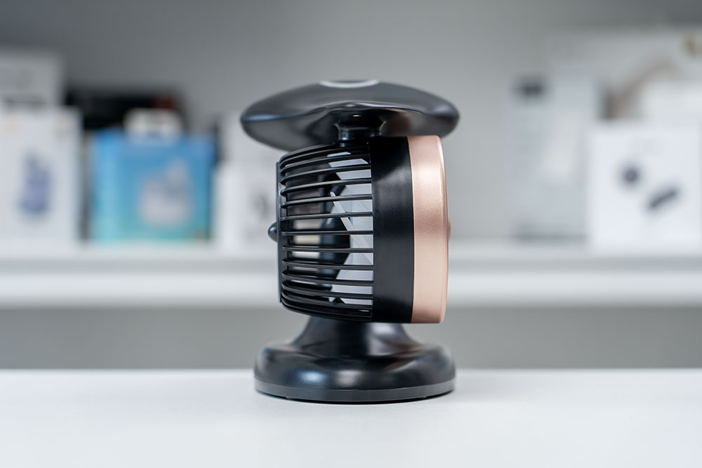 LAMJIE J-2 Desk Fan - Side View