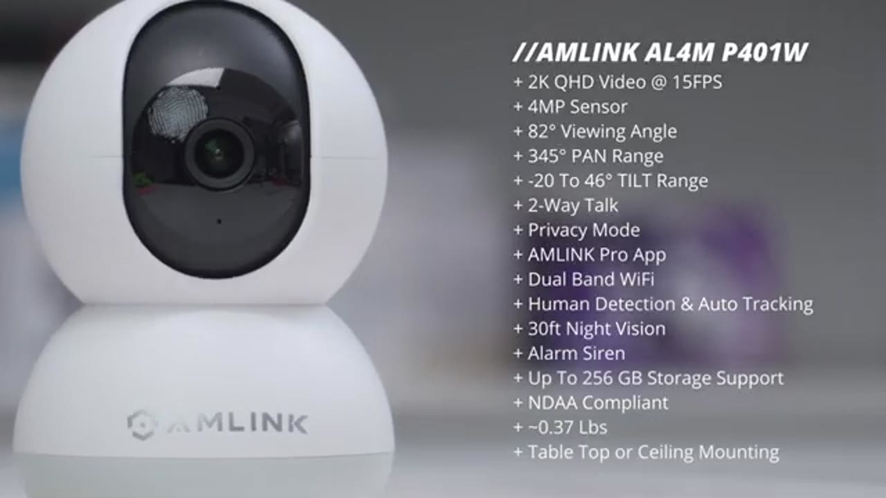 Screenshot — AMLINK Camera Setup