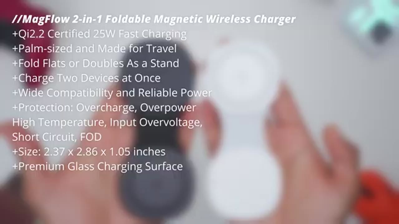 Screenshot — MagFlow 2-in-1 Foldable Magnetic Wireless Charger Specs